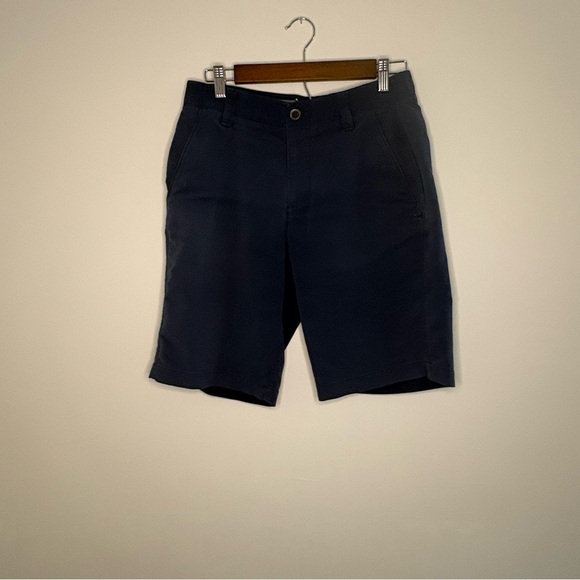 Under Armour Men's 30” Navy Blue Flat Front Shorts - Picture 1 of 8